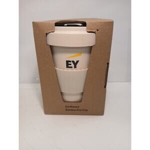 Earthware Bamboo Eco Cup - White - 400ml / 14 oz